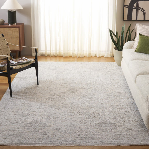 Safavieh Wisteria Exquisite Power Loomed Area Rug – Elegant Traditional Design For Stylish Home Decor Grey ,Ivory Polyester Wst608f-8