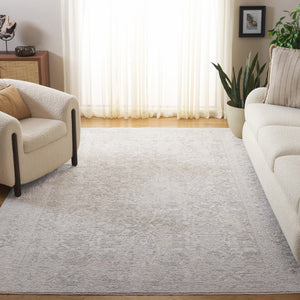 Safavieh Wisteria Traditional Area Rug – Elegant Power Loomed Design For Timeless Sophistication & Comfort Grey ,Ivory Polyester Wst610f-8