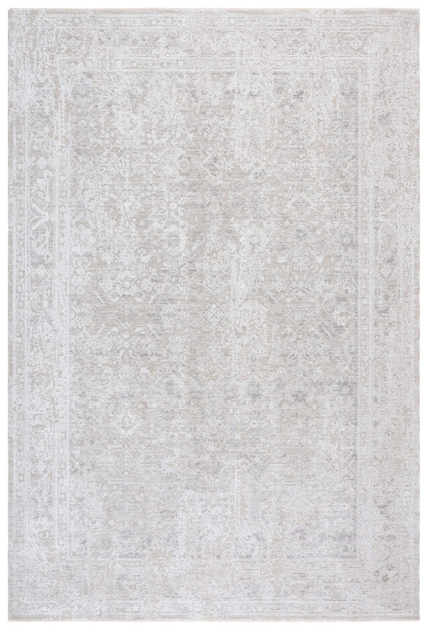 Safavieh Wisteria Traditional Area Rug – Elegant Power Loomed Design For Timeless Sophistication & Comfort Grey ,Ivory Polyester Wst610f-8