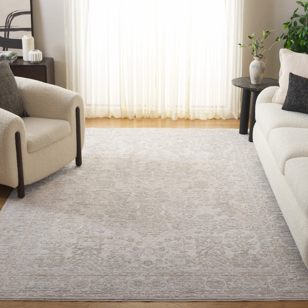 Safavieh Wisteria Elegant Area Rug - Luxurious Turkish Design, Traditional Style, Perfect For Any Room Decor Grey ,Ivory Polyester Wst616f-8