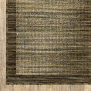 Oriental Weavers Warner Flatweave Wool Axminster Area Rug Warm Brown Tan Grid Indoor Accent 3'3" x 5' WWRN08100152ST