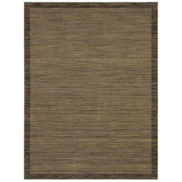 Oriental Weavers Warner Flatweave Wool Axminster Area Rug Warm Brown Tan Grid Indoor Accent 6'7" x 9'6" WWRN08200290ST