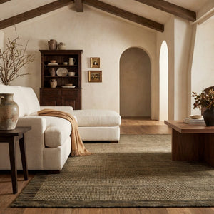 Oriental Weavers Warner Flatweave Wool Axminster Area Rug Warm Brown Tan Grid Indoor Accent 6'7" x 9'6" WWRN08200290ST