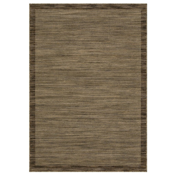 Oriental Weavers Warner Flatweave Wool Axminster Area Rug Warm Brown Tan Grid Indoor Accent 9'10" x 12'10" WWRN08300390ST