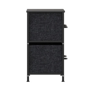 English Elm Harris 5 Drawer Vertical Storage Dresser: Stylish Organization Solution for Any Space, Easy Assembly Black Drawers/Black Frame WX-5L206-W-BK-BK-GG