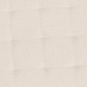 English Elm Ashton 34" Round Tufted Ottoman with Sturdy Metal Frame – Stylish Accent for Any Living Space Beige WX-TY-104-BGE-LN-BLK-GG