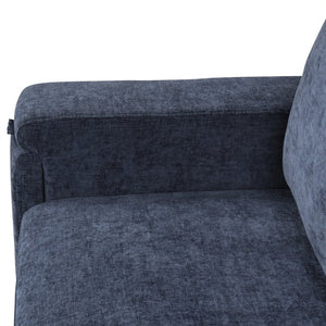 English Elm U_style Modular Chenille Sectional Sleeper Sofa with Storage and Usb Charging Ports Blue WY000538AAC