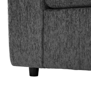 English Elm U_style Oversized Curved Chenille Sectional Sofa with Pinewood Frame for Open Living Spaces Grey WY000541AAE