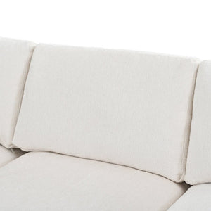 English Elm U-Style Chenille Three Seat Sofa with Pine Frame Deep Cushions for Modern Living Rooms Beige WY000543AAA