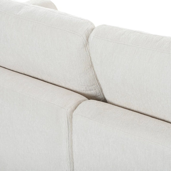 English Elm U-Style Six Seat Chenille Sectional with Deep Cushions Pine Frame and Two Movable Ottomans Beige WY000546AAA