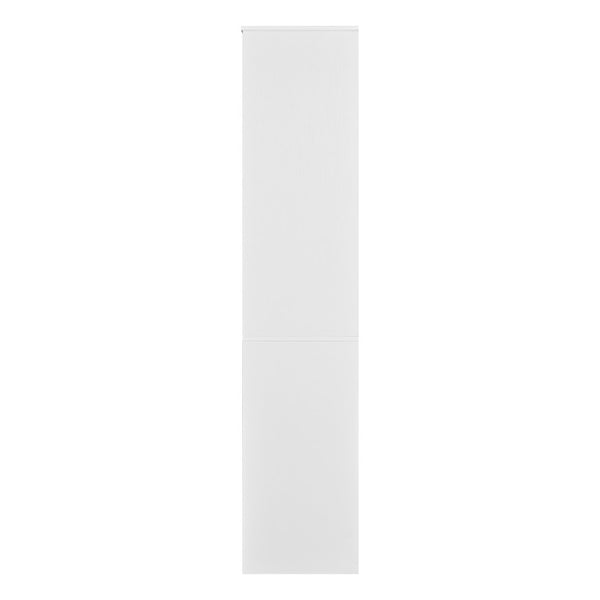 English Elm U_style 72 Inch Freestanding Bar Cabinet with App LED Lighting and Wine Storage White WY000555AAK