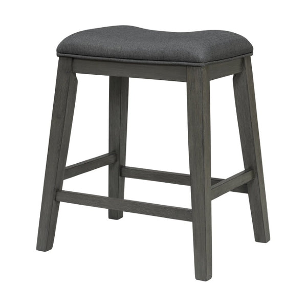 English Elm 36 Inch Industrial Bar Set with Built-In Power Outlet Open Shelving and Upholstered Stools WY000556AAE