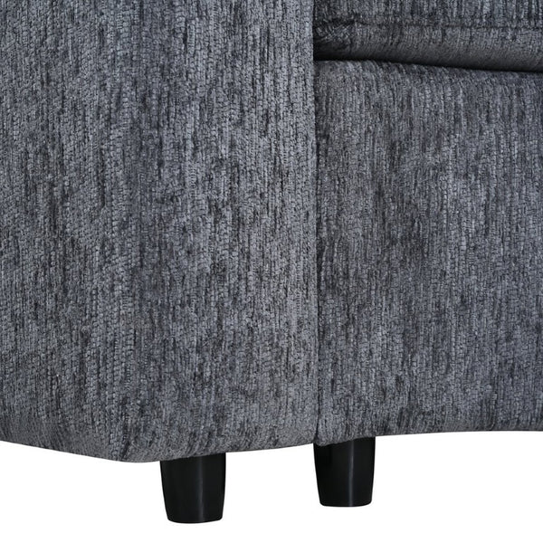 English Elm Curved Chenille Modular Sectional Six Seat Semi Circle Sofa for Living Room WY000557AAE