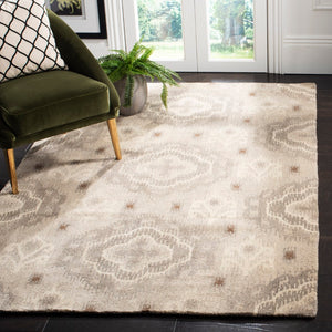 Safavieh Wyndham Hand-tufted Wool Area Rug - Artisanal Comfort & Elegant Design For Modern Living Spaces Silver Wool Pile Wyd153a-4