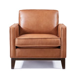 Wells Collection Chair Salt Flat - Wells Collection Chair Chestnut leather SFWELLCHR00CS Malouf