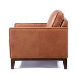 Wells Collection Chair Salt Flat - Wells Collection Chair Chestnut leather SFWELLCHR00CS Malouf