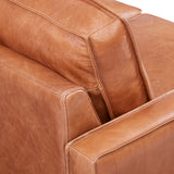 Wells Collection Chair Salt Flat - Wells Collection Chair Chestnut leather SFWELLCHR00CS Malouf