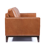 Wells Collection Sofa Salt Flat - Wells Collection Sofa Chestnut leather SFWELLSOF00CS Malouf