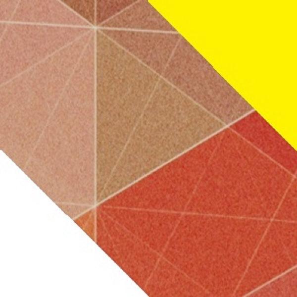 Manhattan Comfort Avesta Mid-Century Modern End Table White, Stamp, Yellow 7AMC132