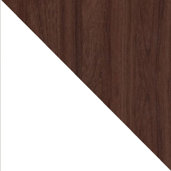 Manhattan Comfort Mosholu Mid-Century Modern Accent Cabinet White and Nut Brown 301AMC227