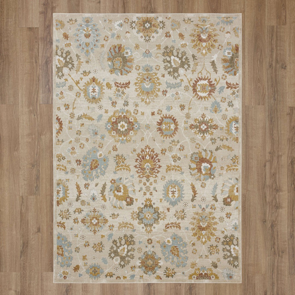 Karastan Rugs Windemere Whitehaven Machine Woven  Area Rug Beige 10' x 14'