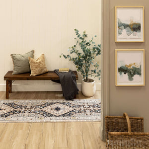 Karastan Rugs Zephyr Wiltshire Machine Woven Triexta Area Rug Oyster 2' 4" x 7' 10"