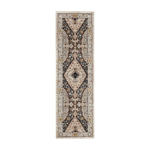 Karastan Rugs Zephyr Wiltshire Machine Woven Triexta Area Rug Oyster 2' 4" x 7' 10"