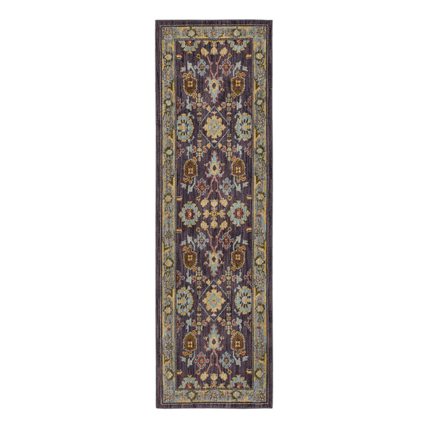 Wrath Eggplant 2' 4" x 7' 10" Area Rug Karastan Rugs