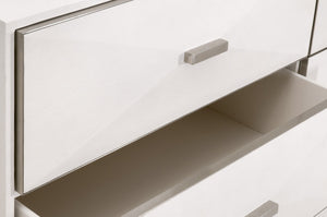 Essentials For Living Wynn Shagreen 6-drawer Double Dresser: Elegant Faux Stingray Design For Chic Bedroom Storage Solutions Pearl Shagreen,Brushed Stainless Steel Faux Shagreen Resin,Solid Rubberwood,Plywood,Mdf,Stainless Steel 6158.Prl-shg/Bstl