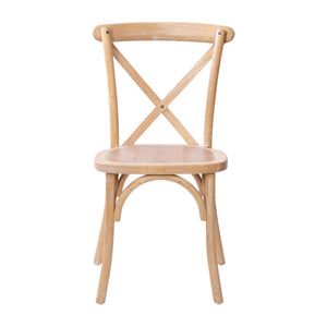 English Elm Advantage X-Back Chairs - Rustic Elegance for Weddings, Events & Dining - Fully Assembled Comfort Driftwood X-BACK-DRIFT