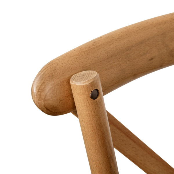 English Elm Advantage X-Back Chair - Stylish and Durable Seating for Banquets, Weddings, and Upscale Dining Venues Light Brown X-BACK-LB