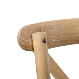 English Elm Advantage X-Back Chair - Stylish and Durable Seating for Banquets, Weddings, and Upscale Dining Venues Natural White Grain X-BACK-NWG