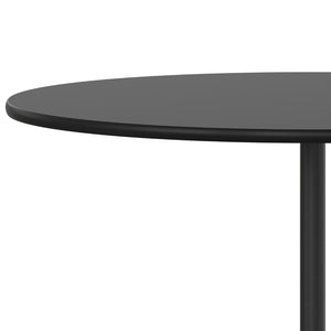 English Elm Lars Versatile Pub-Style Cocktail Table with Adjustable Height for Events and Home Use, Durable Design Black 36" Round XA-36-COTA-BK-GG