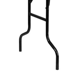 English Elm Fielder 6-Foot Rectangular Folding Banquet Table – Durable Hardwood, Heavy-Duty Legs, Easy Storage XA-3672-P-GG