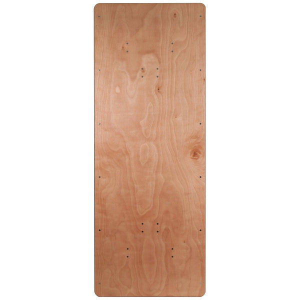 English Elm Fielder 8-Foot Folding Banquet Table - Durable Okoume Wood, Easy Storage, Perfect for Events XA-3696-P-GG