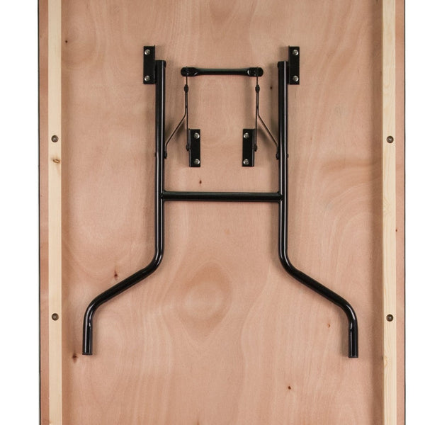 English Elm Fielder 8-Foot Folding Banquet Table - Durable Okoume Wood, Easy Storage, Perfect for Events XA-3696-P-GG