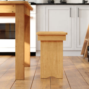 English Elm HERCULES Solid Pine Folding Farm Bench - Timeless Farmhouse Charm for Dining and Entryways Light Natural XA-B-40X12-LN-GG