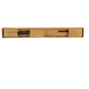 English Elm HERCULES Solid Pine Farmhouse Folding Bench - Durable, Stylish, and Perfect for Indoor or Event Use Light Natural XA-B-96X12-L-LN-GG