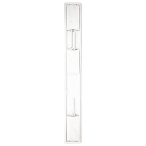 English Elm HERCULES Solid Pine Farmhouse Folding Bench - Durable, Stylish, and Perfect for Indoor or Event Use Antique Rustic White 8'L x 12"W XA-B-96X12-L-WH-GG