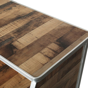 English Elm Amara Portable Foldable Bar for Events - Durable, Compact Design for Caterers and Home Entertainers Rustic Natural 4' XA-BAR-48-NAT-GG