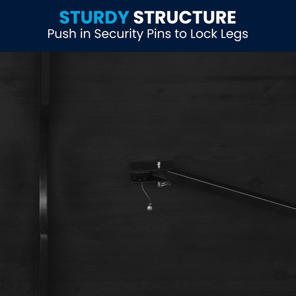 English Elm HERCULES Commercial Farmhouse Folding Table - Durable Solid Pine Design for Dining & Events, 10 Seats Black Wash 9'L x 40"W XA-F-108X40-BW-GG