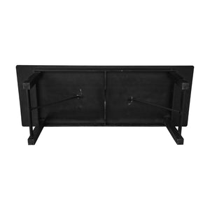 English Elm HERCULES Commercial Farmhouse Folding Table - Durable Solid Pine Design for Dining & Events, 10 Seats Black Wash 9'L x 40"W XA-F-108X40-BW-GG