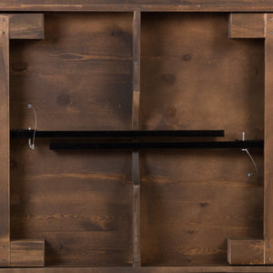 English Elm HERCULES Commercial Farmhouse Folding Table - Durable Solid Pine Design for Dining & Events, 10 Seats Antique Rustic 9'L x 40"W XA-F-108X40-GG