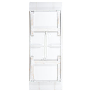 English Elm HERCULES Commercial Farmhouse Folding Table - Durable Solid Pine Design for Dining & Events, 10 Seats Antique Rustic White 9'L x 40"W XA-F-108X40-WH-GG