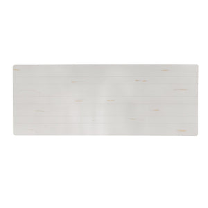 English Elm HERCULES Folding Farm Table - Solid Pine Design with X Legs for Stylish Dining and Easy Storage Antique Rustic White 9'L x 40"W XA-F-108X40-XLEGS-WH-GG