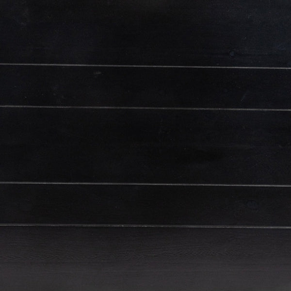 English Elm HERCULES Solid Pine Farm Dining Table – Rustic Charm for Family Meals & Gatherings in Any Space Black Wash 30"W x 46"L XA-F-46X30-BW-GG