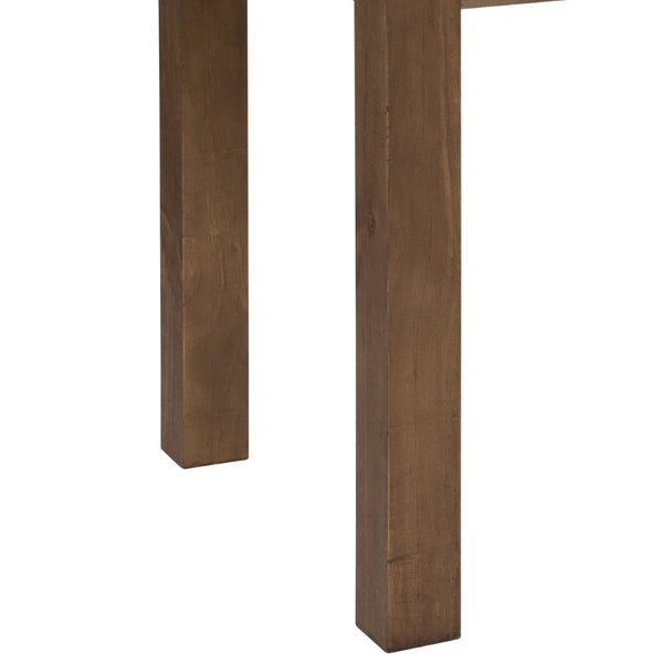 English Elm HERCULES Solid Pine Farm Dining Table – Rustic Charm for Family Meals & Gatherings in Any Space Antique Rustic 30"W x 46"L XA-F-46X30-GG