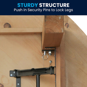 English Elm HERCULES Farmhouse Folding Table - Commercial Grade Solid Pine Dining Table for Events & Gatherings Light Natural 60" Round XA-F-60-RD-LN-GG