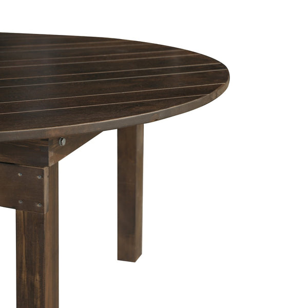 English Elm HERCULES Farmhouse Folding Table - Commercial Grade Solid Pine Dining Table for Events & Gatherings Mahogany 60" Round XA-F-60-RD-MG-GG