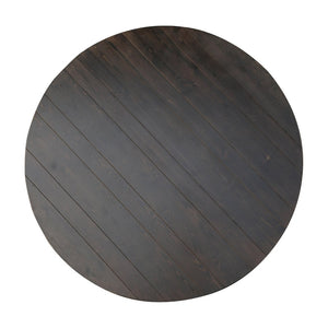 English Elm HERCULES Farmhouse Folding Table - Commercial Grade Solid Pine Dining Table for Events & Gatherings Mahogany 60" Round XA-F-60-RD-MG-GG